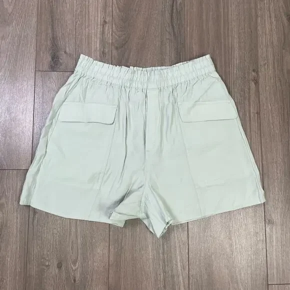 Madewell Pull On Cargo Softdrape Lightweight High Rise Shorts US Women's M New - Picture 3 of 7
